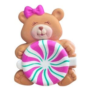 Vintage Avon Candy Bear Solid Perfume Pin Peppermint Disc NIB (2 Available)